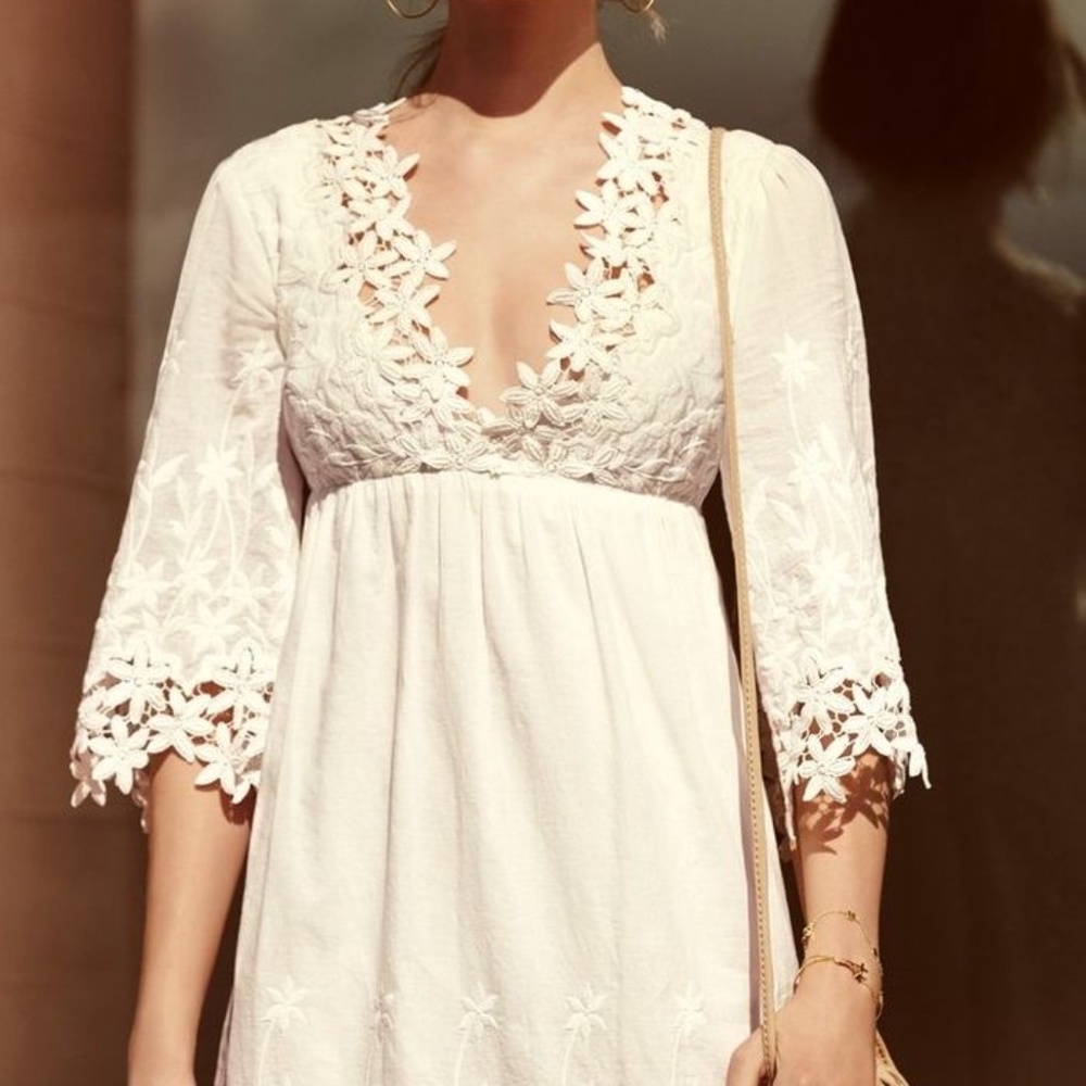 Betsy Johnson Floral Lace Trim